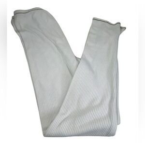 Free People Intimately Ribbed Leggings Contrast Stitching Off White Large